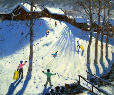 Die Fußgängerbrücke, Morzine von Andrew Macara